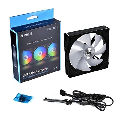 Lian Li UNI FAN AL120 V2 120mm Black PWM RGB 3-Pack image