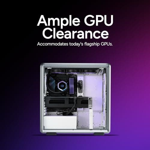 Cooler Master MasterFrame 600 ATX Mid Tower Silver Tempered Glass Side Panel, Front Panel: USB 3.2 Gen 2x2 Type-C USB 3.2 Gen 1 Type-A image