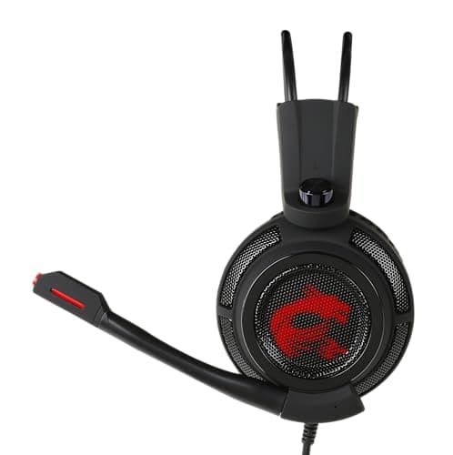MSI DS502 Closed-Back Black / Red Headphones image