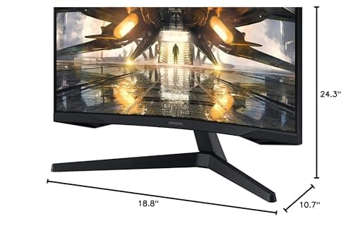 Samsung Odyssey G55A 27" 1440p 165Hz VA Curved Monitor image