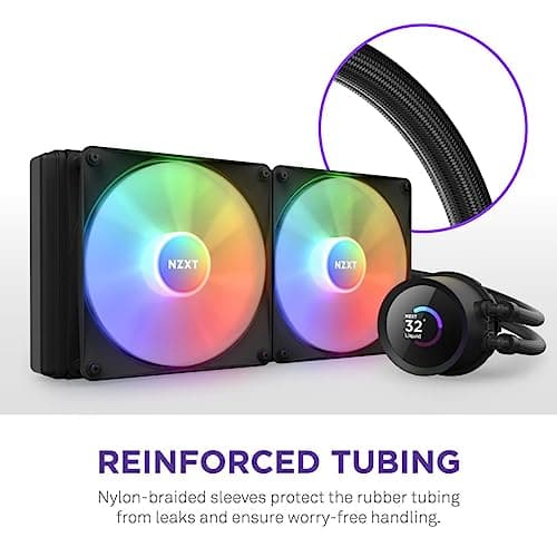 NZXT Kraken Water 280mm RGB 90.79 CFM Black image