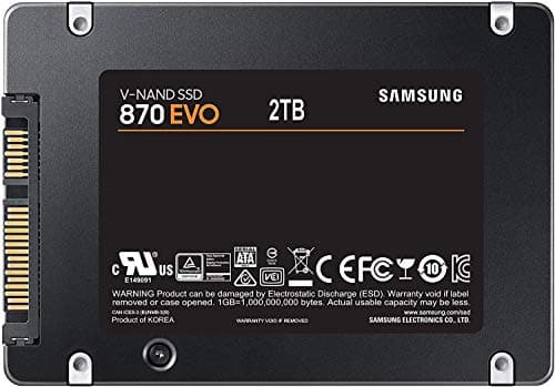 Samsung 870 Evo 2TB SSD 2.5" SATA 6.0 Gb/s image