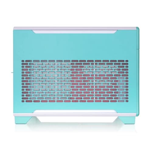 Thermaltake TR100 Mini-ITX Desktop Teal / Red with Mesh Side Panel and USB 3.2 Gen 2 Type-C USB 3.2 Gen 1 Type-A image