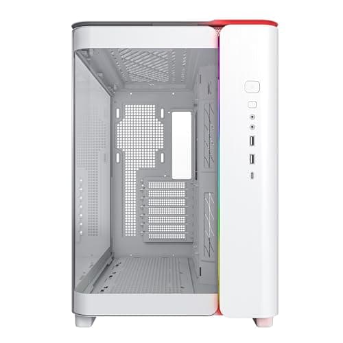 Montech KING 95 ATX Mid Tower White with Tempered Glass Side Panel and USB 3.2 Gen 1 Type-C/USB 3.2 Gen 1 Type-A Front Panel image