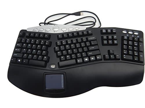 Adesso PCK-308UB Wired Ergonomic Keyboard With Touchpad image