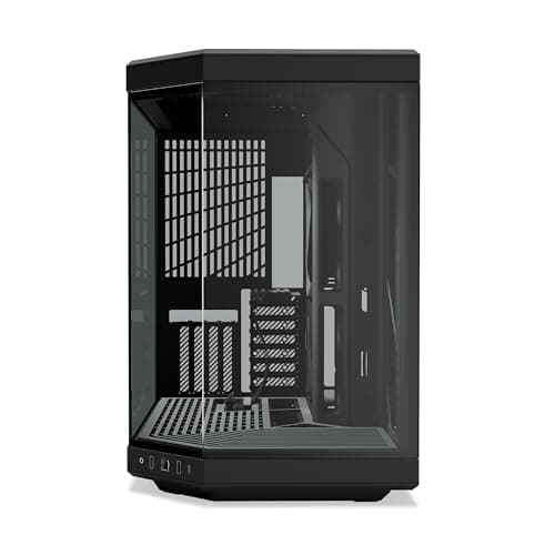 HYTE Y70 ATX Mid Tower Pitch Black with Tempered Glass Side Panel and USB 3.2 Gen 2 Type-C, USB 3.2 Gen 1 Type-A image