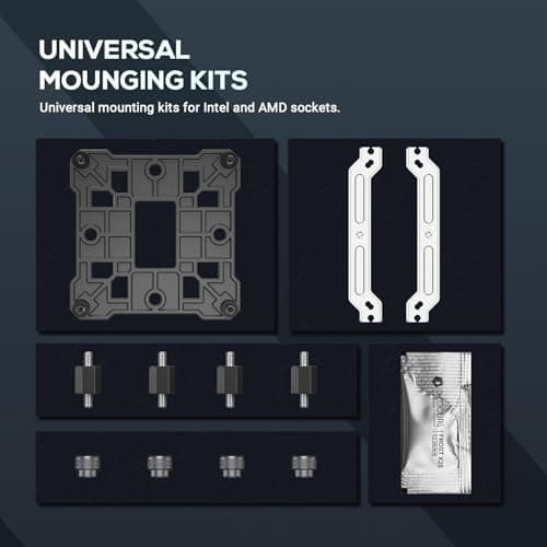 ID-COOLING BLITZ X4 Air 64.8 CFM 152mm Black / Silver image