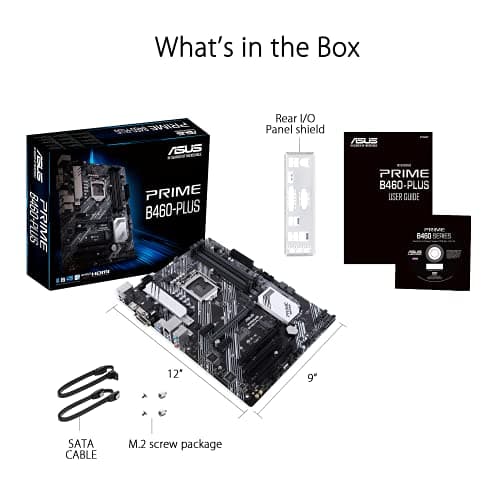 ASUS PRIME B460-PLUS LGA 1200 Intel B460 SATA 6Gb/s ATX Intel Motherboard image
