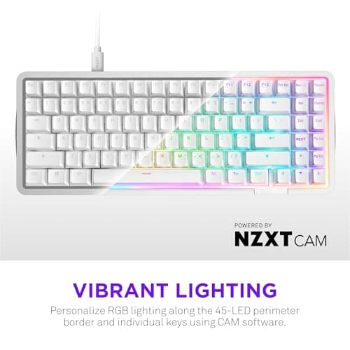 NZXT KB-101NW-US RGB Wired Gaming Keyboard image