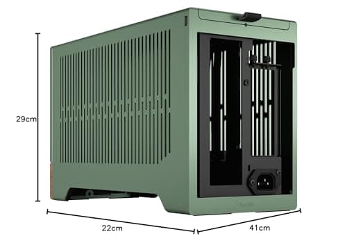 Fractal Design Terra Mini-ITX Desktop Green / Brown Mesh Side Panel Front Panel USB 3.2 Gen 2x2 Type-C                                                    USB 3.2 Gen 1 Type-A image