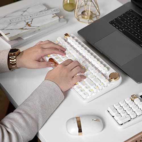 AZIO IZO Bluetooth/Wired Standard Gateron Blue Mechanical Keyboard image