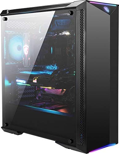 MSI MPG GUNGNIR 100 ATX Mid Tower Black Tempered Glass Side Panel image