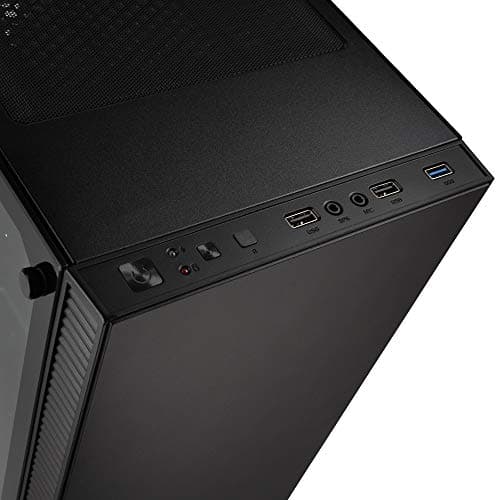 KOLINK Castle ATX Mid Tower Black Tempered Glass Side Panel, USB 3.2 Gen 1 Type-A, USB 2.0 Type-A image