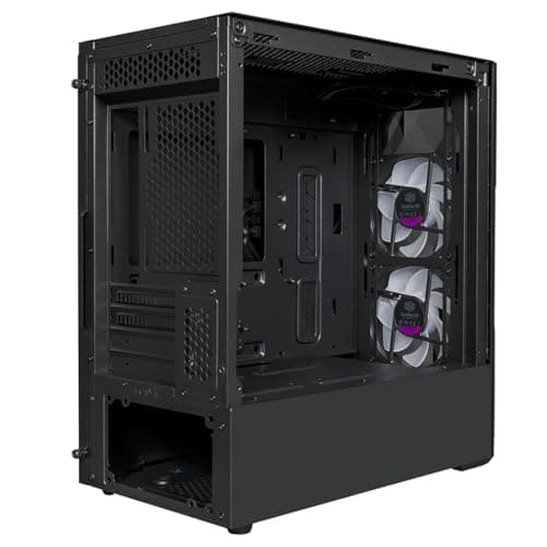 Cooler Master TD300 Micro ATX Mini Tower Black Tempered Glass Side Panel Mesh image