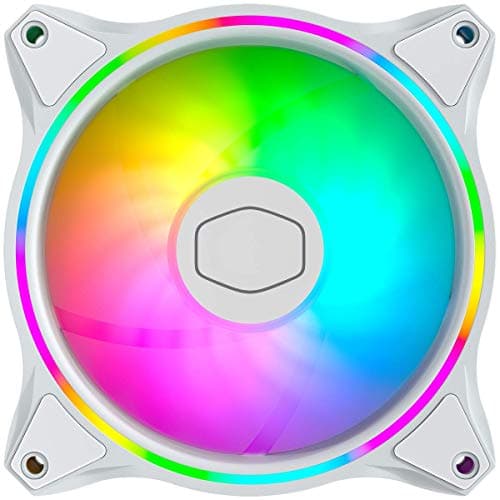 Cooler Master MasterFan MF Halo 120mm White Addressable RGB PWM 47.2 CFM image