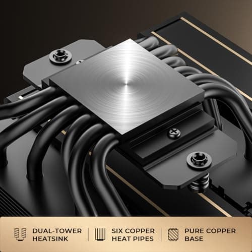 ID-COOLING FROZN A620 GDL Air 78 CFM 157mm Black / Gold image