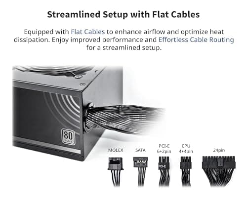 Montech APX Black 550W Non-Modular 80+ Certified image