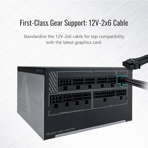 Montech CENTURY II Black 1050W Fully Modular 80+ Gold Certified image