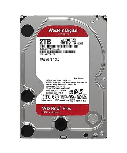 Western Digital Red Plus 2TB 3.5" HDD 5400RPM SATA image