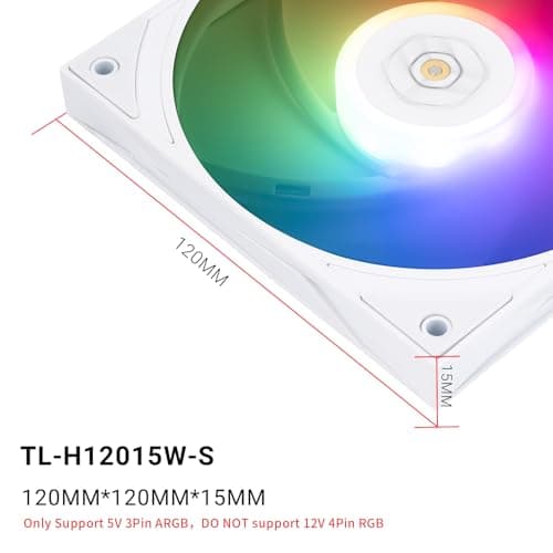 Thermalright TL-H120-15W-S 120mm White Addressable RGB PWM 56.36 CFM image