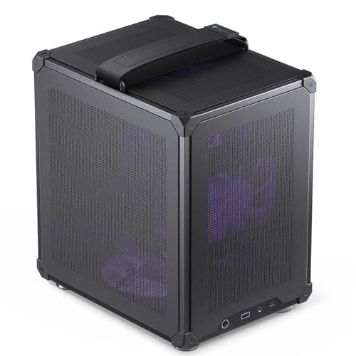 Jonsbo C6 Micro ATX Mini Tower Black with Mesh Side Panel and USB 3.2 Gen 1 Type-A Front Panel main image