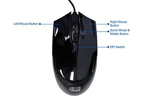 Adesso IMOUSEG1 Wired Optical Mouse image
