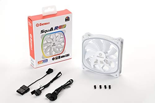 Enermax SquA 120mm White RGB PWM 68.27 CFM 1-Pack image