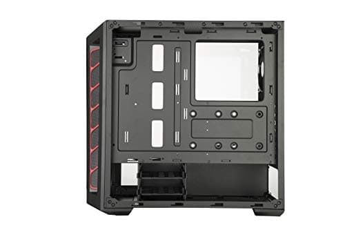 Cooler Master MasterBox MB511 ATX Mid Tower Black / Red with Acrylic Side Panel and USB 3.2 Gen 1 Type-A image