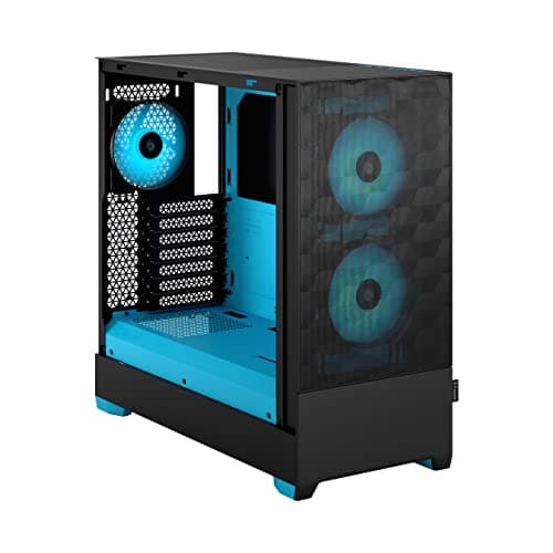 Fractal Design Pop Air ATX Mid Tower Cyan / Black with Tempered Glass Side Panel and USB 3.2 Gen 1 Type-A Front Panel image