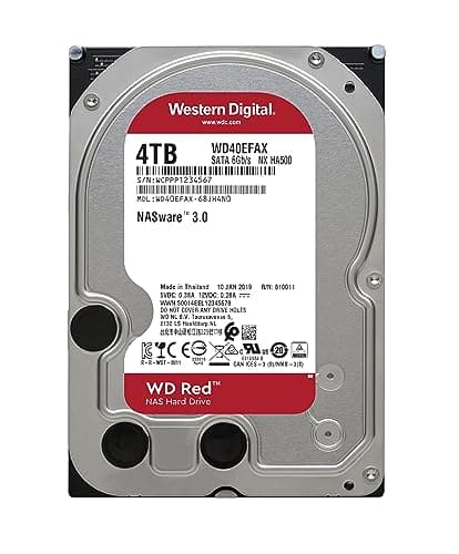 Western Digital Red 4TB 3.5" HDD 5400RPM SATA 6.0 Gb/s Internal image