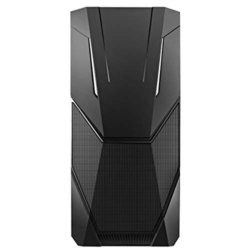 CiT Master ATX Mid Tower Black Tempered Glass Side Panel, USB 3.2 Gen 1 & USB 2.0 Front USB image