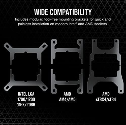 Corsair iCUE H115i RGB ELITE 89 CFM Water 280mm Black image