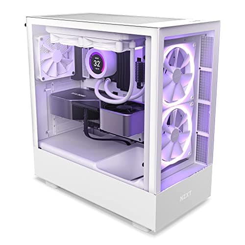 NZXT H5 Elite ATX Mid Tower White Tempered Glass image