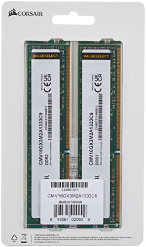 Corsair CMV16GX3M2A1333C9 Green DDR3-1333 CL9 16GB (2x8GB) image