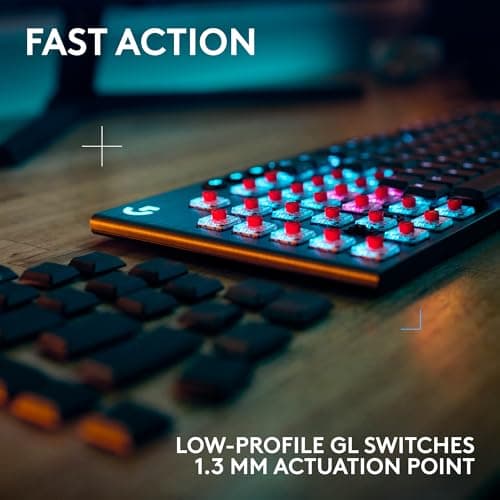 Logitech G915 X LIGHTSPEED RGB Wired/Wireless/Bluetooth Logitech Low-Profile GL Linear Gaming Keyboard image