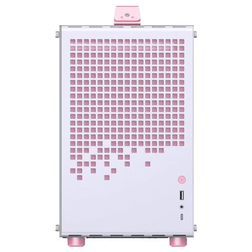 Jonsbo Jonsplus Z20 Micro ATX Desktop Pink / White with Tempered Glass Side Panel and USB 3.2 Gen 2 Type-C, USB 3.2 Gen 1 Type-A image