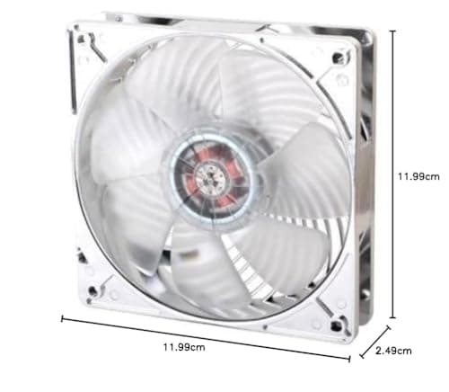 Silverstone Air Penetrator 120mm Clear Red LED 35.36 CFM 1-Pack image