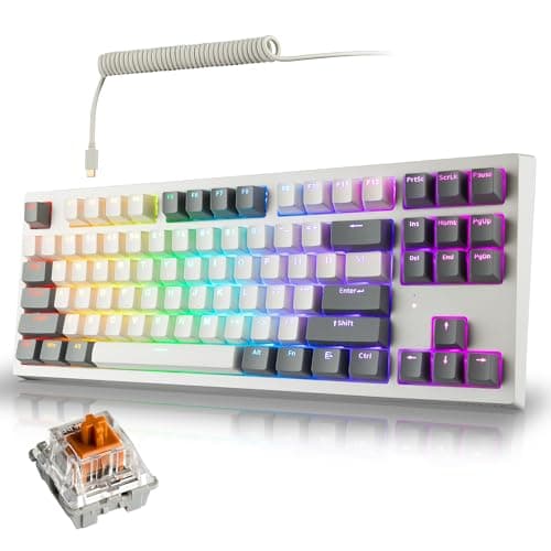 Tecware Phantom+ Elite RGB Bluetooth/Wireless/Wired Tecware Wraith Brown Gaming Keyboard image