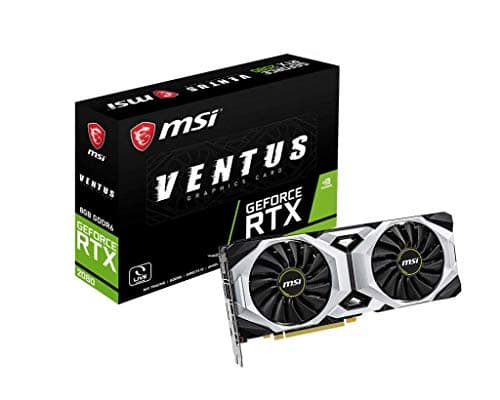 MSI GeForce RTX 2080 VENTUS 8GB GDDR6 Silver / Black main image