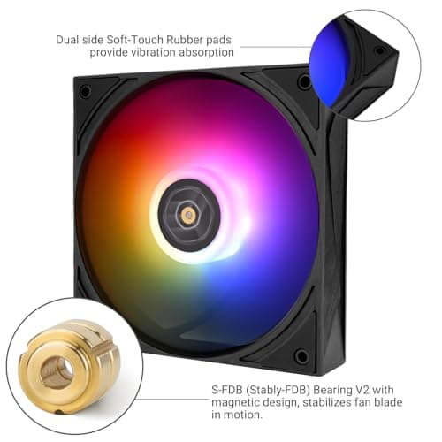 Thermalright TL-H12-X28-S 120mm Black Addressable RGB PWM 80.45 CFM 1-Pack image