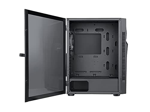 BGears b-Vortex-RGB ATX Mid Tower Black with Tempered Glass Side Panel and USB 3.2 Gen 1 Type-A, USB 2.0 Type-A Front Panel image