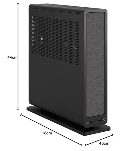 Fractal Design Ridge PCIe 4.0 Mini-ITX Tower Black with Mesh Side Panel and USB 3.2 Gen 2 Type-C / USB 3.2 Gen 1 Type-A image