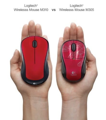 Logitech M310 Laser Wireless Red Mouse image