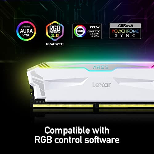 Lexar Ares RGB White DDR4-4000 CL18 16GB (2x8GB) image