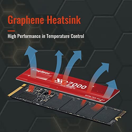 KingSpec XG7000 2TB SSD M.2-2280 PCIe 4.0 X4 NVMe image