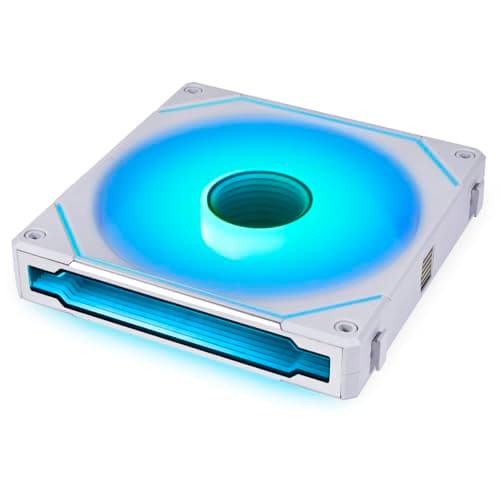 Lian Li Uni Fan SL-Infinity 140mm White Addressable RGB PWM 72.7 CFM 1-Pack image