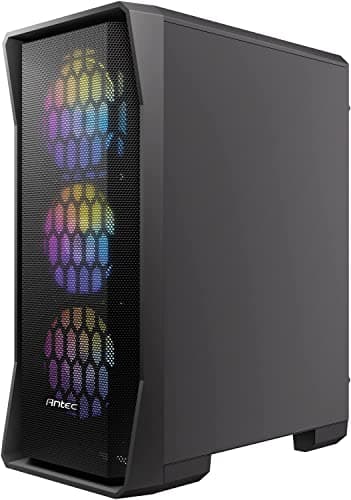 Antec NX360 ATX Mid Tower Black with Tempered Glass Side Panel and USB 3.2 Gen 1 Type-A, USB 2.0 Type-A image