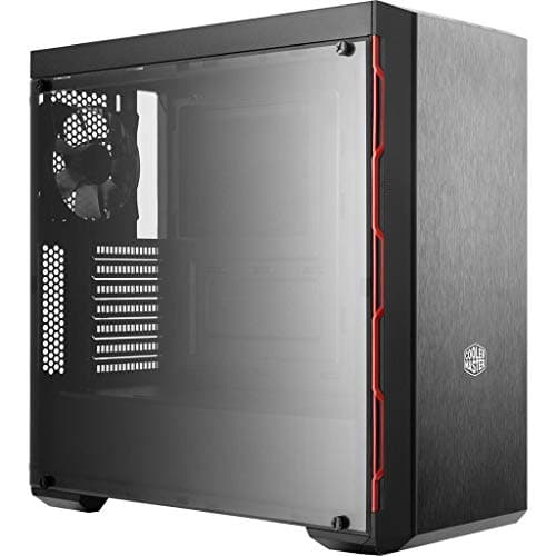 Cooler Master MB600L ODD ATX Mid Tower Black / Red with Acrylic Side Panel and USB 3.2 Gen 1 Type-A main image