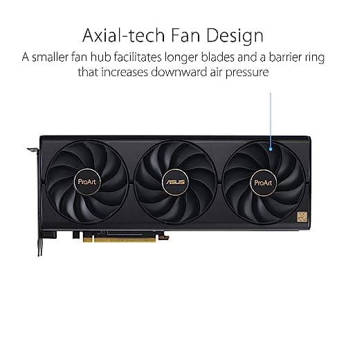 Asus ProArt OC GeForce RTX 4080 16GB GDDR6X Black / Gold image