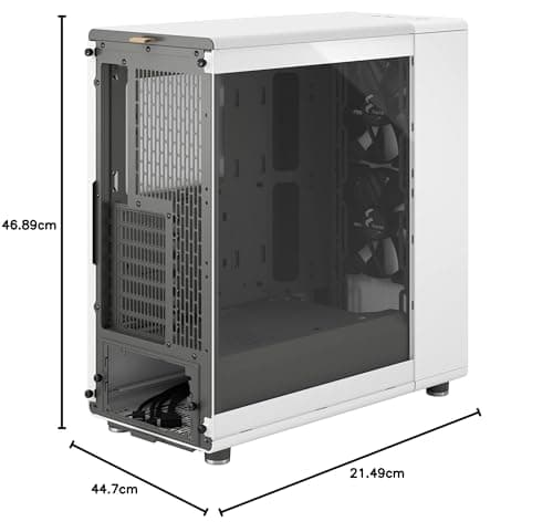 Fractal Design North Mid-Tower Case (Chalk White, Clear Window) image